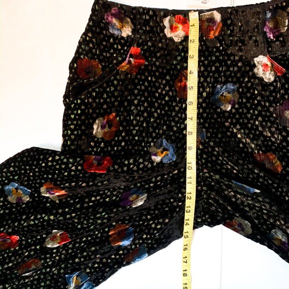 NWT anthropologie pasquette velvet wide-leg pants - Picture 5 of 14